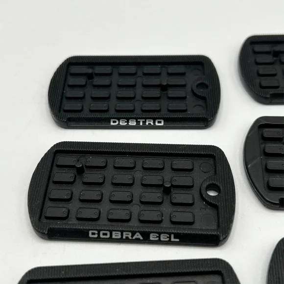 GI Joe COBRA Figure Dog Tag Display Stand Base x 8 Baroness COBRA EEL 2009 - Picture 4 of 7